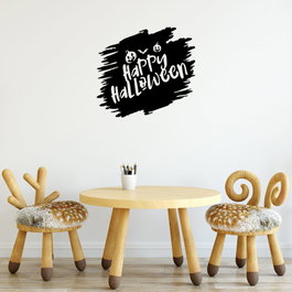 Wallity Happy Halloween - 447 Escultura de Pared de Metal Negra